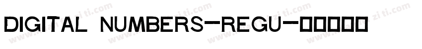 Digital Numbers-Regu字体转换